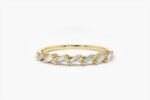 925 Silver Baguette Diamond Ring