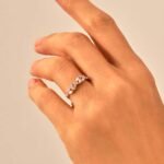 925 Silver Baguette Cut Diamond Cluster Ring - Image 3