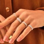 925 Silver Baguette Diamond Bold Eternity Ring - Image 2