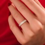 925 Silver Baguette Diamond Bold Eternity Ring - Image 4
