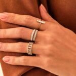 925 Silver Baguette Diamond Wedding Ring - Image 3