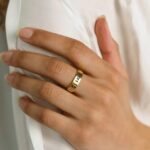 925 Silver Bar Name Ring with Curb Link