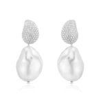 925 Silver Baroque Pearl Earrings - Image 4