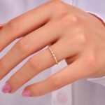 925 Silver Beaded Thin Ring - Image 2