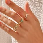 925 Silver Bezel Set Baguette Curve Ring - Image 4
