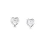 925 Silver Heart Studs - Image 3
