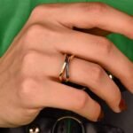 925 Silver Black Diamond Wave Ring - Image 3