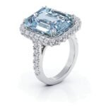 925 Silver Blue Diamond Solitaire Ring - Image 5
