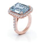 925 Silver Blue Diamond Solitaire Ring - Image 2