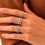 925 Silver Bold Eternity Wedding Band Ring - Image 3