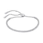 925 Silver Diamond Tennis Bracelet - Image 2