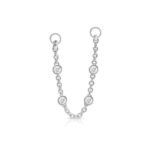 925 Silver Yard Chain Stud Earring