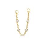 925 Silver Yard Chain Stud Earring - Image 2