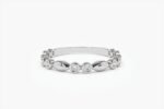 925 Silver Diamond Wedding Ring - Image 5