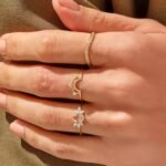 925 Silver Champagne Sapphire Flower Ring - Image 4