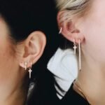 925 Silver Cross Dagger Huggies - Image 9