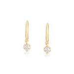 925 Silver Crown Silver Huggies