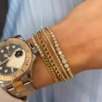 925 Silver Delicate Diamond Tennis Bracelet - Image 4