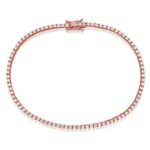 925 Silver Delicate Diamond Tennis Bracelet