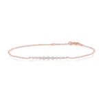 925 Silver Diamond Bar Bracelet