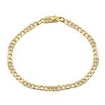 925 Silver Diamond Alternated Cuban Link Bracelet - Image 3