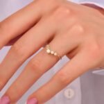 925 Silver Diamond Arched Bezel 5 Stone Ring