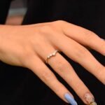 925 Silver Diamond Arched Bezel 5 Stone Ring - Image 4