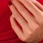 925 Silver Diamond Basic Curved Ring - Image 4