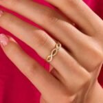 925 Silver Diamond Braided Wedding Ring