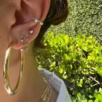 925 Silver Diamond By The Yard Earring Chain Stud - Image 2