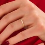 925 Silver Diamond Chain Pave Band Ring