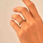 925 Silver Diamond Chevron Wedding Ring - Image 3