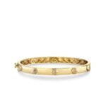 925 Silver Diamond Clam Shell Bangle - Image 2