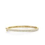 925 Silver Tennis Diamond Bangle - Image 3