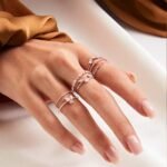 925 Silver Diamond Leaf Ring - Image 5