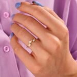 925 Silver Diamond Leaf Ring - Image 4