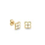 925 Silver Diamond Mini Moroccan Flower Stud - Image 3