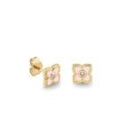 925 Silver Diamond Mini Moroccan Flower Stud