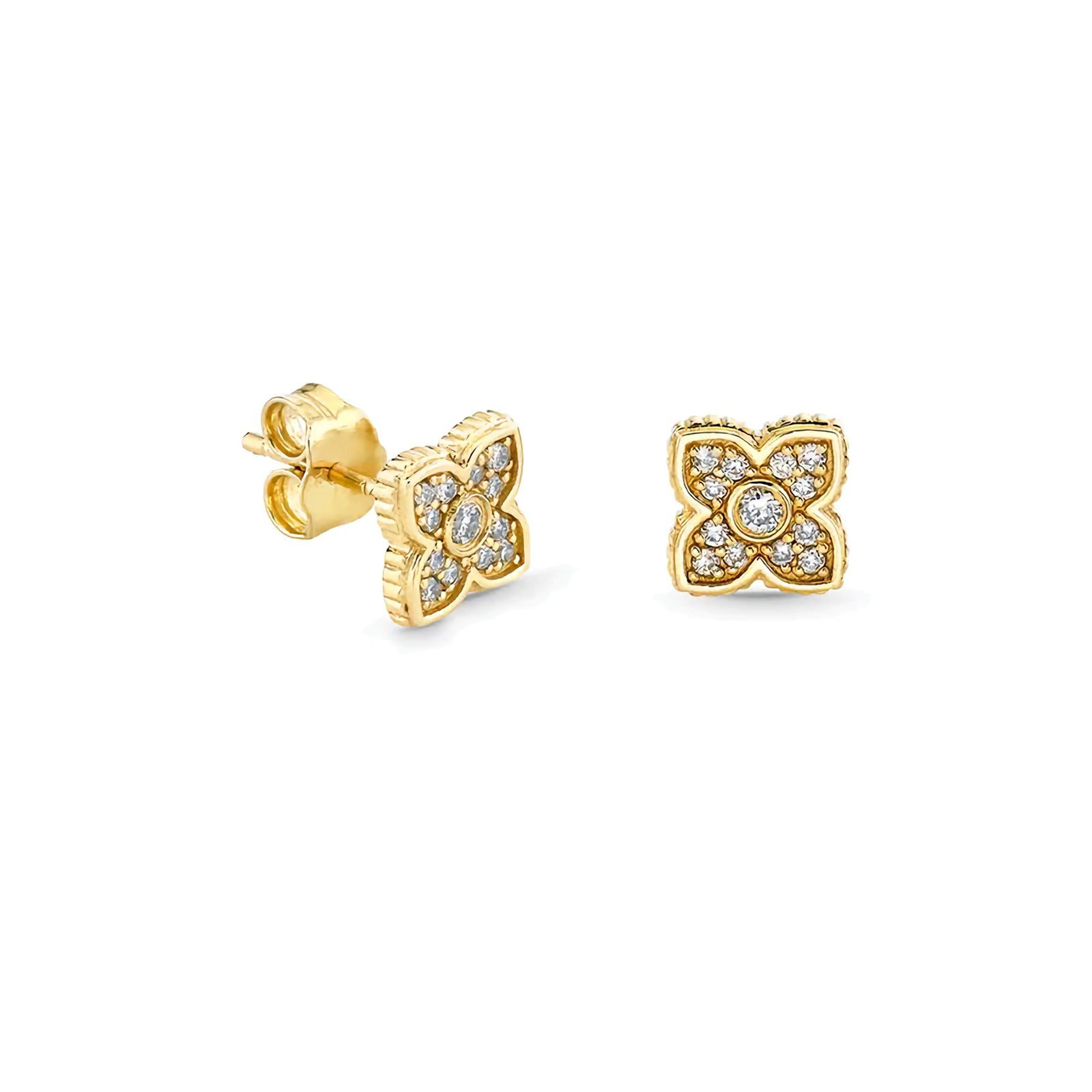 Swarish-Jewels-Diamond-Mini-Moroccan-Flower-Stud-edited-scaled-1.jpg 925 Silver Diamond Mini Moroccan Flower Stud - Image 1