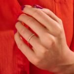 925 Silver Diamond Minimal Baguette Wedding Ring - Image 4