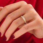 925 Silver Diamond Minimalist Pave Dome Ring