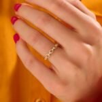 925 Silver Diamond Open Link Ring - Image 3