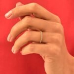 925 Silver Diamond Pave Ring - Image 3