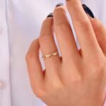 925 Silver Diamond Princess Crown Stacking Ring - Image 2