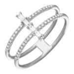 925 Silver Diamond Aligned Baguettes - Image 2