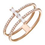 925 Silver Diamond Aligned Baguettes