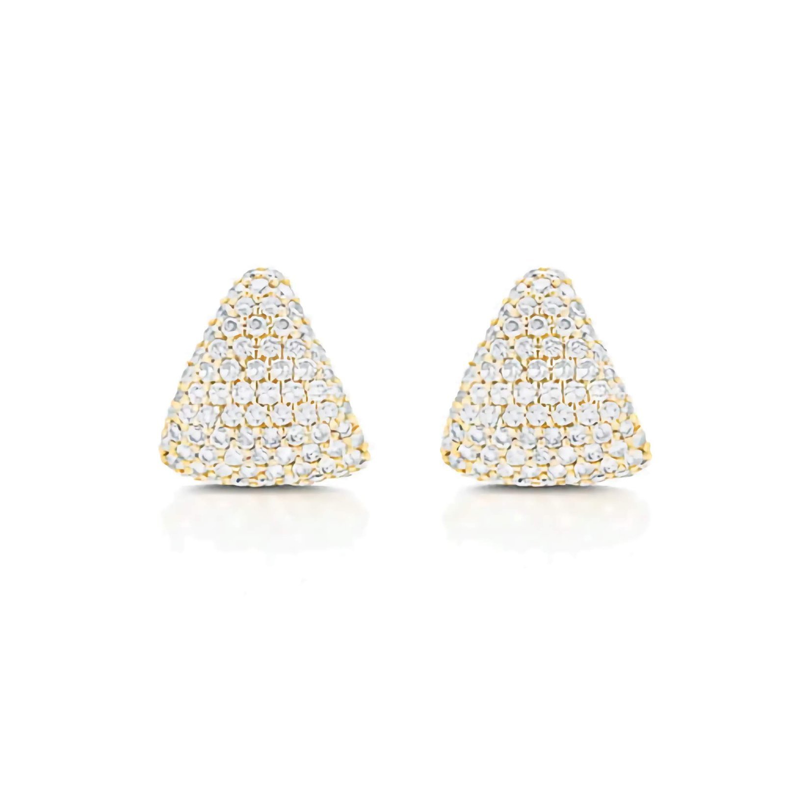 Swarish-Jewels-Diamond-Silver-Earring-Cup-edited.jpg 925 Silver Diamond Earring - Image 1