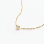 925 Silver Diamond Solitaire Necklace - Image 5