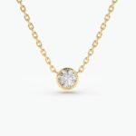 925 Silver Diamond Solitaire Necklace - Image 4