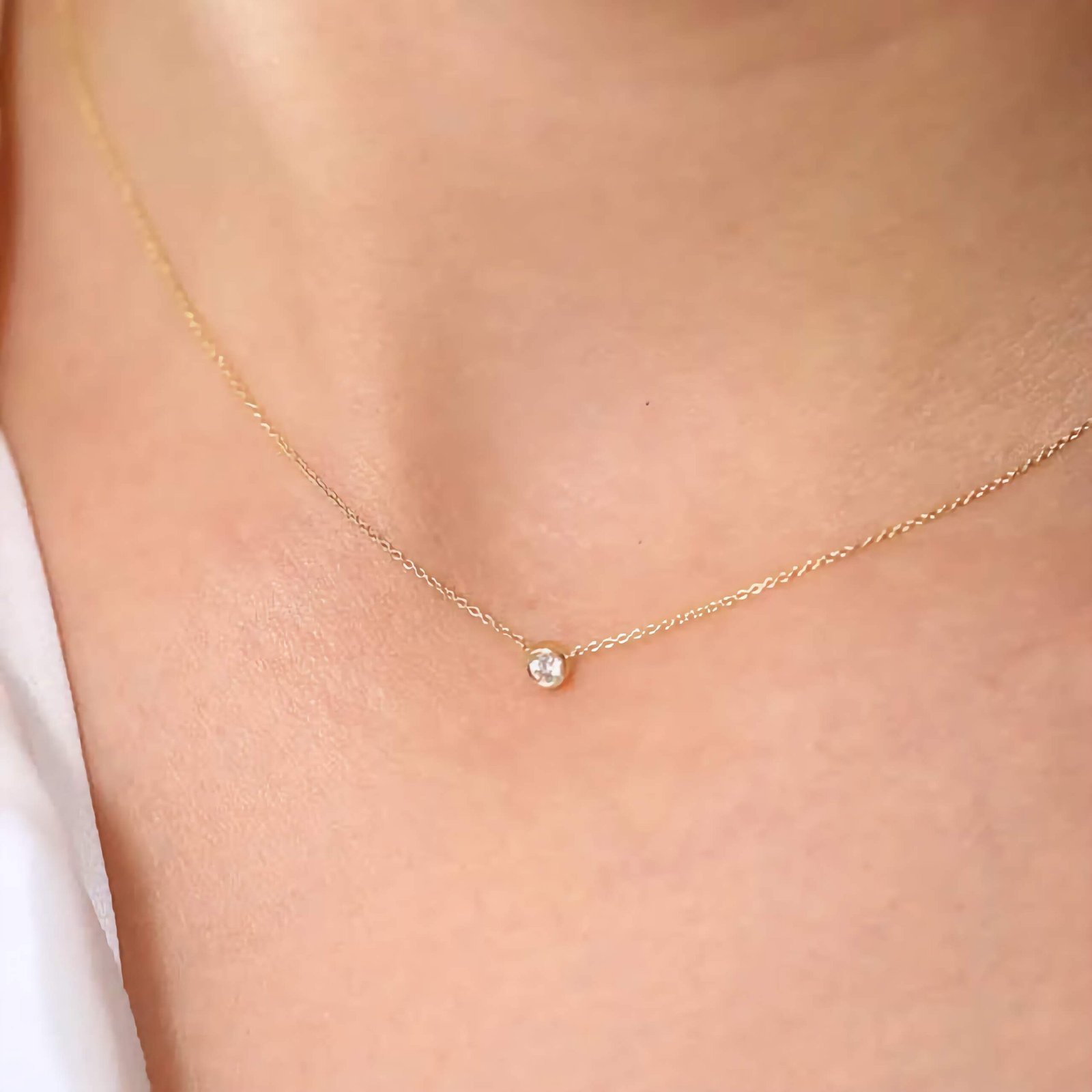 Swarish-Jewels-Diamond-Solitaire-Silver-Necklace-edited-scaled-1.jpg 925 Silver Diamond Solitaire Necklace - Image 1